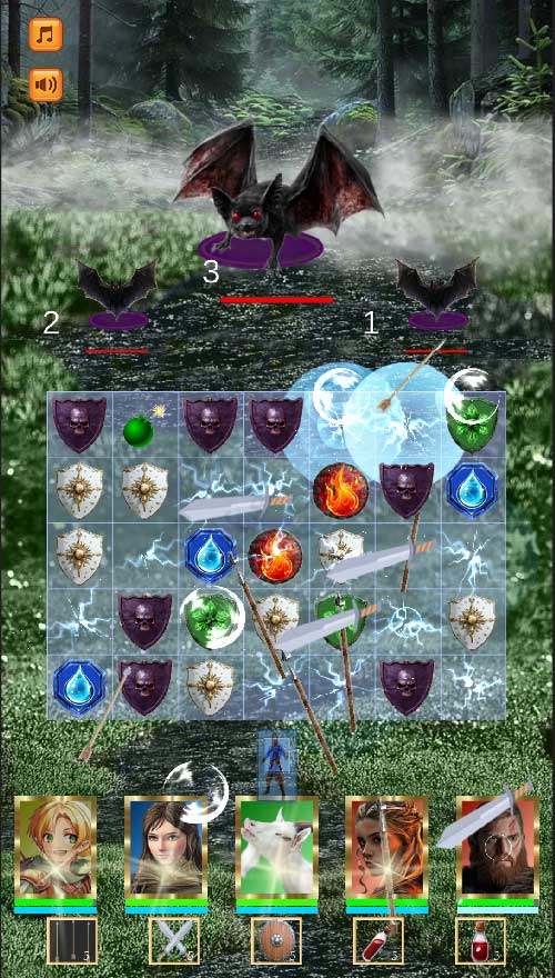 Match-3 with Unique Ultimates